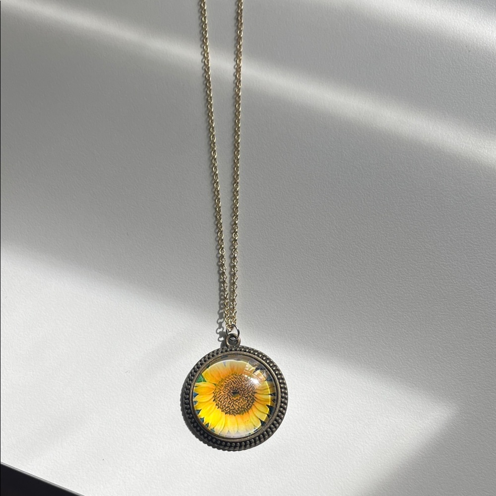 3 for $15 Sunflower Pendant Necklace
